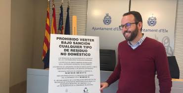 Limpieza pone en marcha una campaña para acabar con los vertidos ilegales en el Camp d’Elx