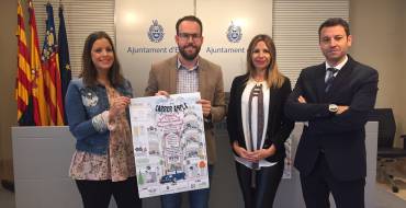 «Temps de flor» en el Carrer Ample con motivo del Día de la Madre