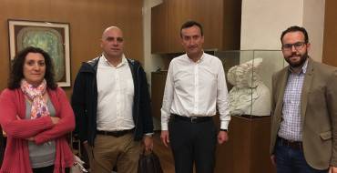 El alcalde recibe a los secretarios de UGT y CCOO