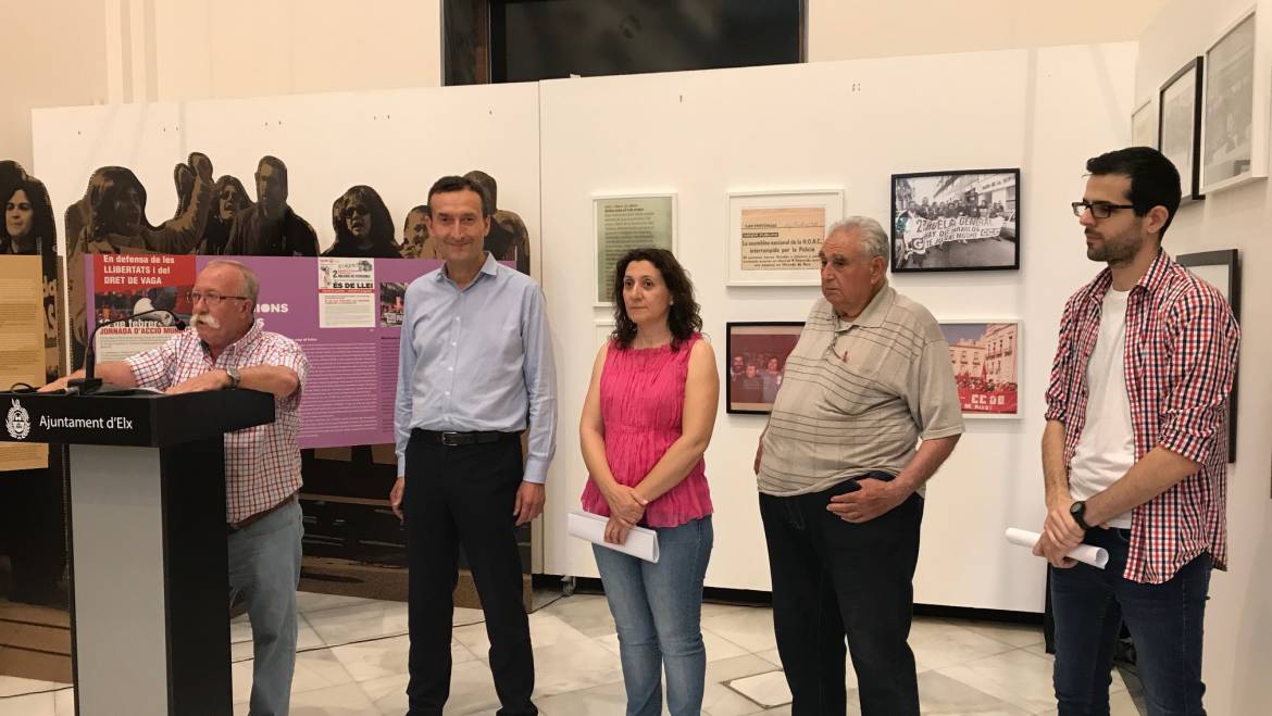 El alcalde reivindica el papel de los sindicatos en la inauguración de la exposición de los 50 años de CC OO