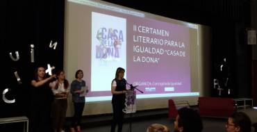 Acto de entrega de premios del Segundo Certamen Literario para la Igualdad, «Casa de la Dona»:
