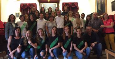 Recepción al equipo femenino del Club Waterpolo Elche