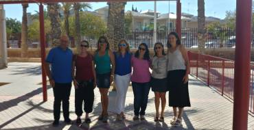 Los presupuestos participativos  permiten la instalación de una pergola  en el colegio San Fernando