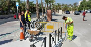 El Ayuntamiento modifica el carril bici de la Avenida del Ferrocarril