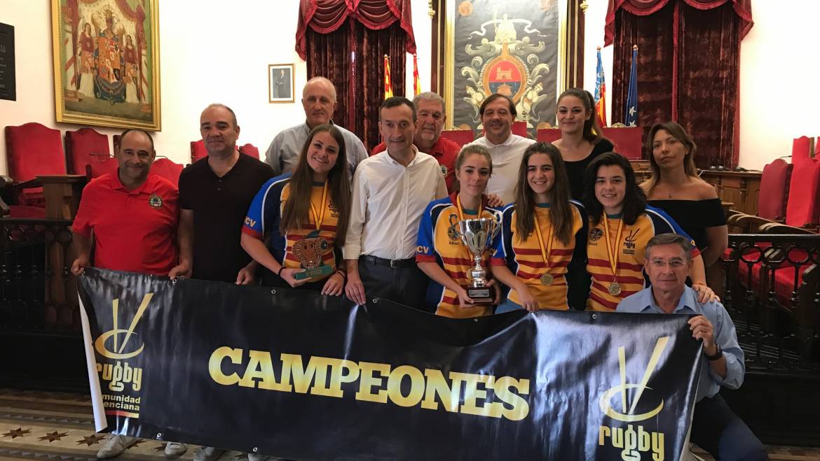 Recepció en l’Ajuntament a la Selecció Femenina Valenciana de Rugbi Sub-18