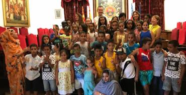 Recepción en el Ayuntamiento a los niños saharauis y sus familias de acogida