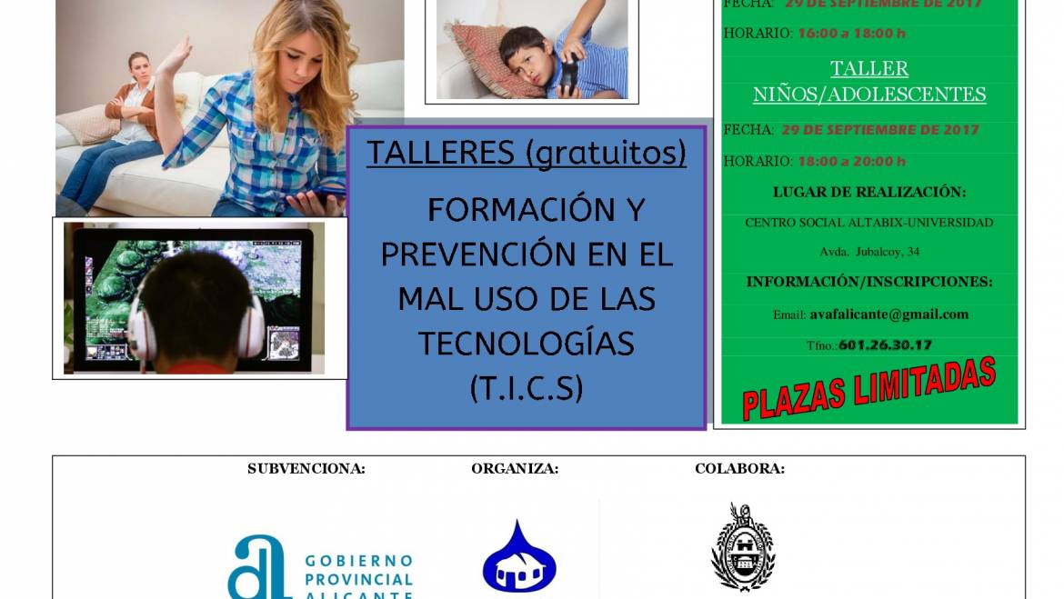Taller de prevención del mal uso de las nuevas tecnologías