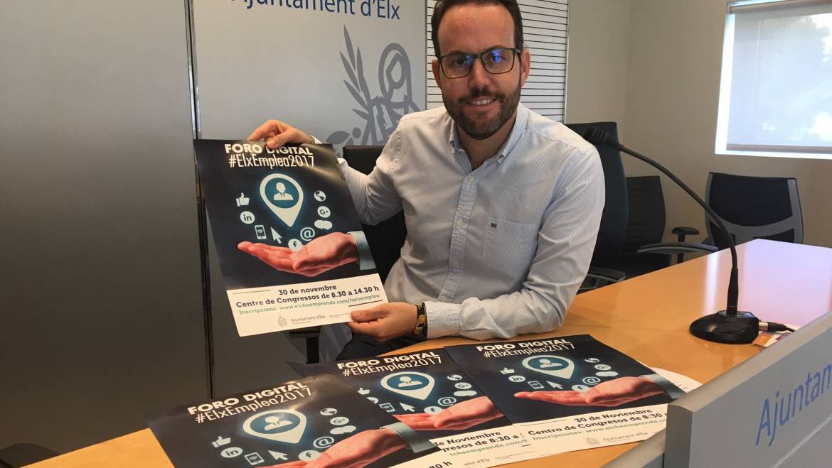 El Ayuntamiento facilita el acceso al empleo de los ilicitanos con el Foro Digital de Empleo #ElxEmplea 2017