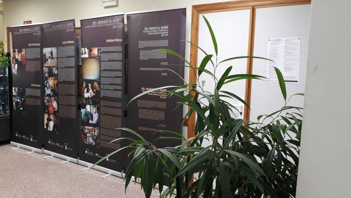 Ja es pot visitar en la CASA DE LA DONA l’exposició DEL MORAT AL NEGRE