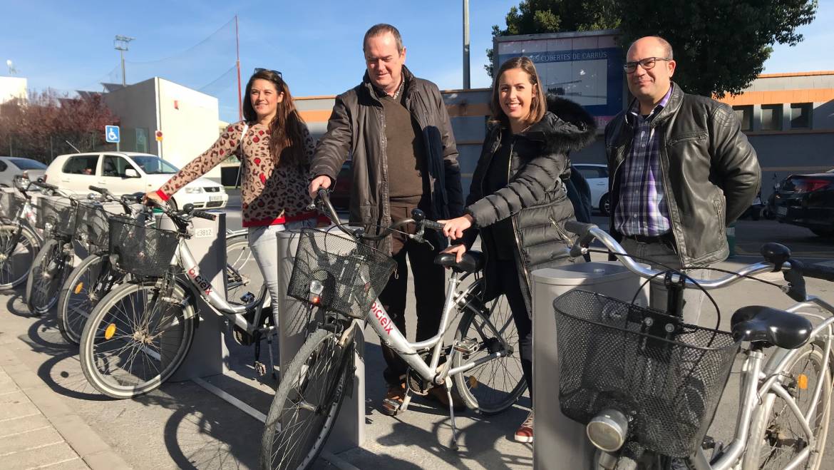 Inaugurada una estación de Bicielx junto al polideportivo de Carrús