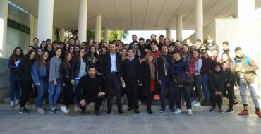 Encuentro-coloquio del alcalde con alumnos del instituto Joanot Martorell