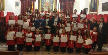 Recepción del alcalde y el edil de Deportes a las gimnastas del Club Chamara