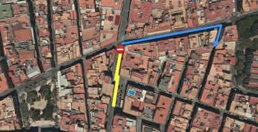 Corte c/ Puente Ortices con Almórida