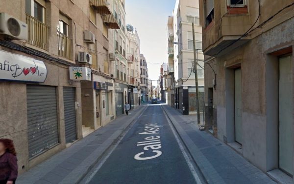 Corte calle Aspe