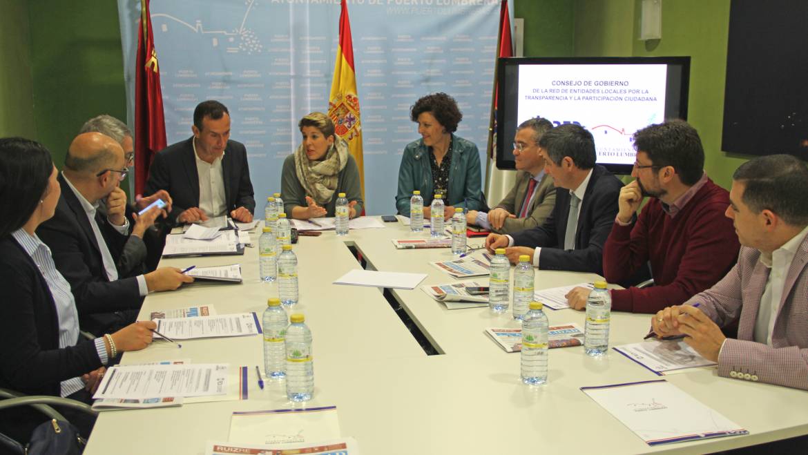 La Red Nacional de Entidades Locales por la Transparencia y la Participación celebra su Consejo de Gobierno en Puerto Lumbreras