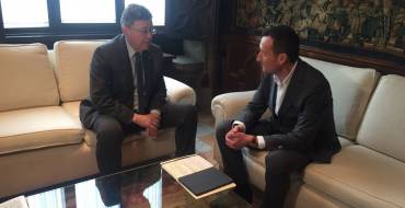 El alcalde de Elche pide al presidente de la Generalitat respaldo ante Fomento a los grandes proyectos de infraestructuras en el municipio