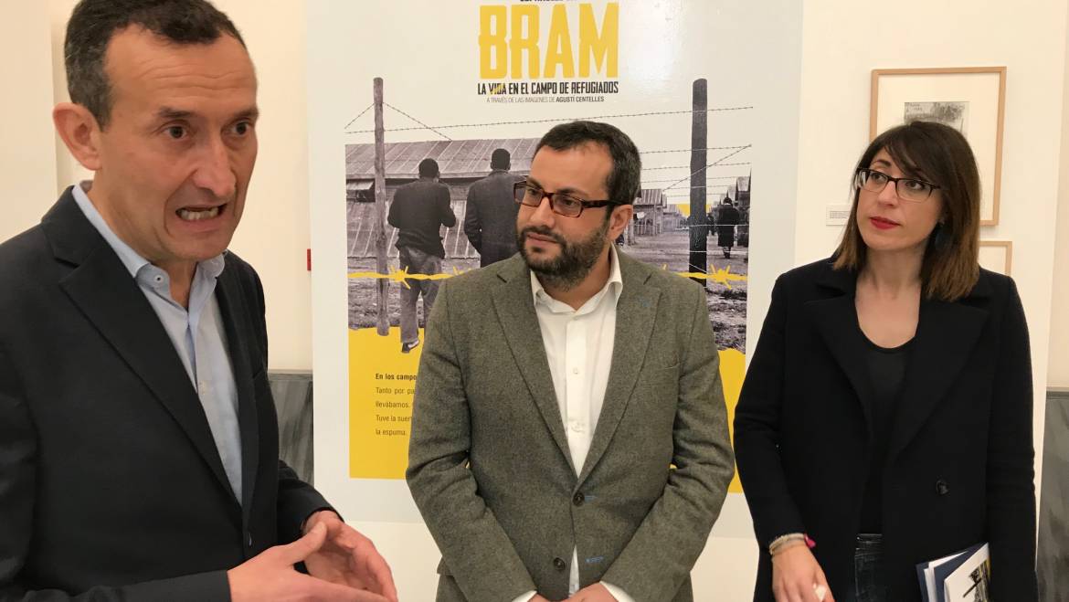 Inauguración de la exposición «Españoles en Bram. La vida en el campo de refugiados»