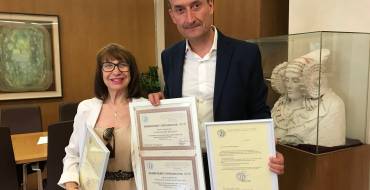 El alcalde de Elche recibe a la coreógrafa Pilar Sánchez, invitada por la UNESCO para ser miembro del Consejo Internacional de Danza