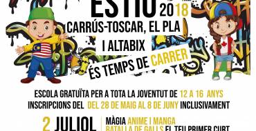 És temps de carrer… Tornen les escoles d’estiu de Carrús-el Toscar, el Pla-Sector V i, com a novetat, en el barri d’Altabix!!!