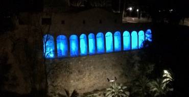Encendido de luces por el día del refugiado