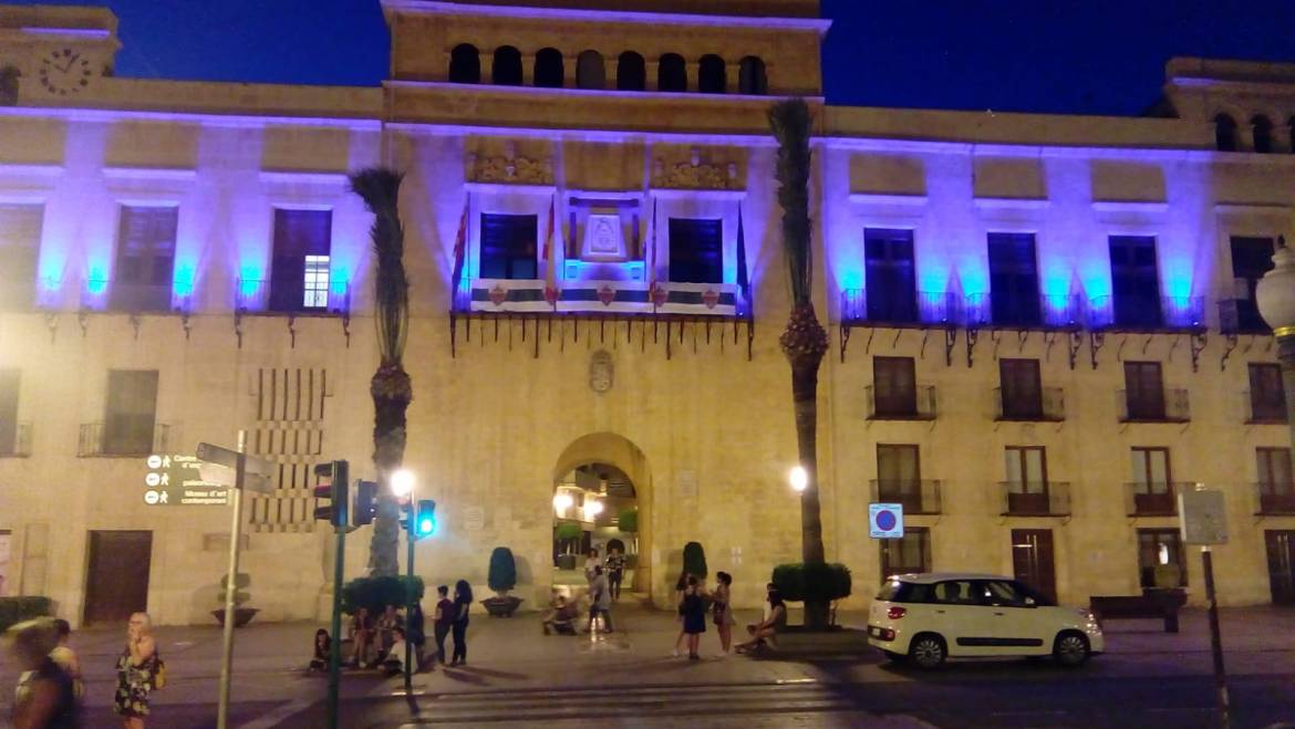 Encendido de luces por el Día del Refugiado