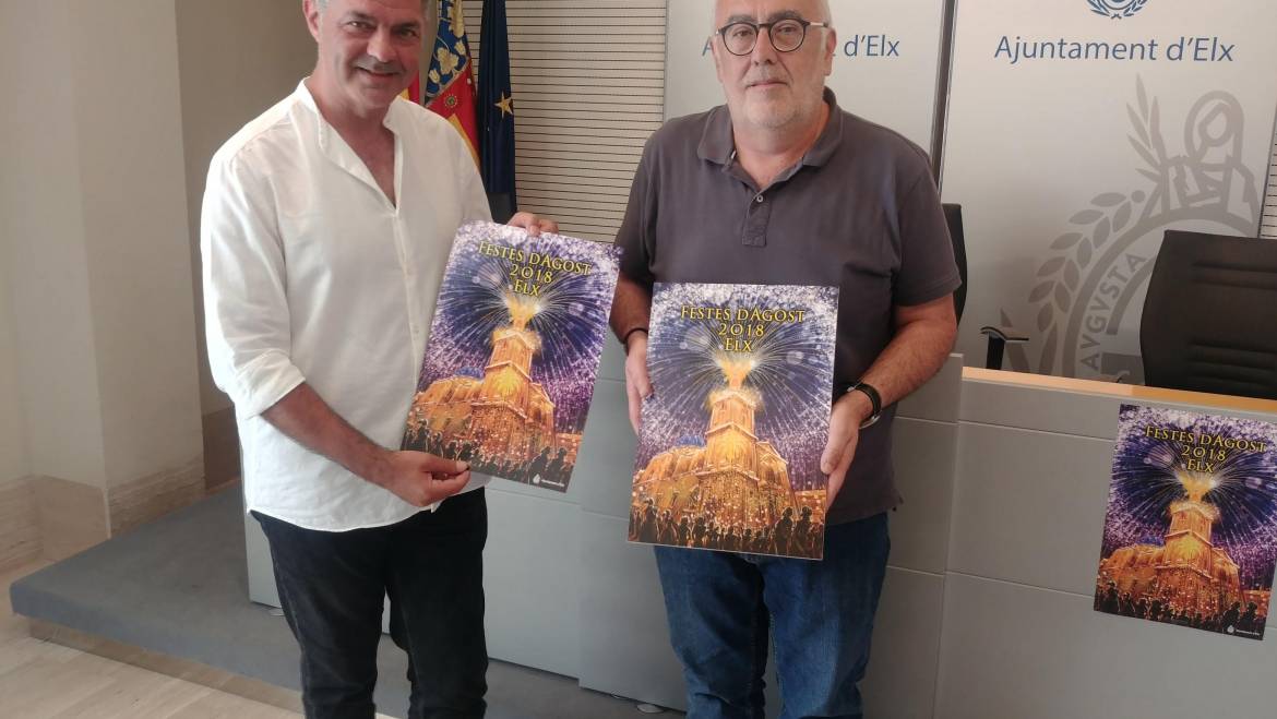 “Epicentro festero”, de Vicente Javier Poveda, es la obra ganadora del concurso de carteles para las Fiestas de Agosto