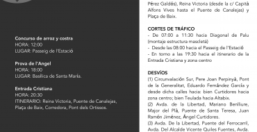 Cortes y limitaciones de estacionamiento para el 10 de agosto