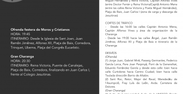 Cortes y limitaciones de estacionamiento para el 11 de agosto