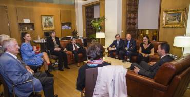 Recepción a los invitados de la segunda representación extraordinaria del Misteri d’Elx