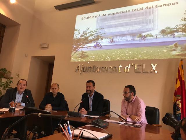 El Ayuntamiento presenta los primeros edificios de Elche Campus Tecnológico
