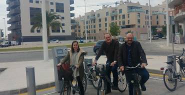 Inaugurada una nova estació de BiciElx en Travalon, al costat del Parc Multiaventures