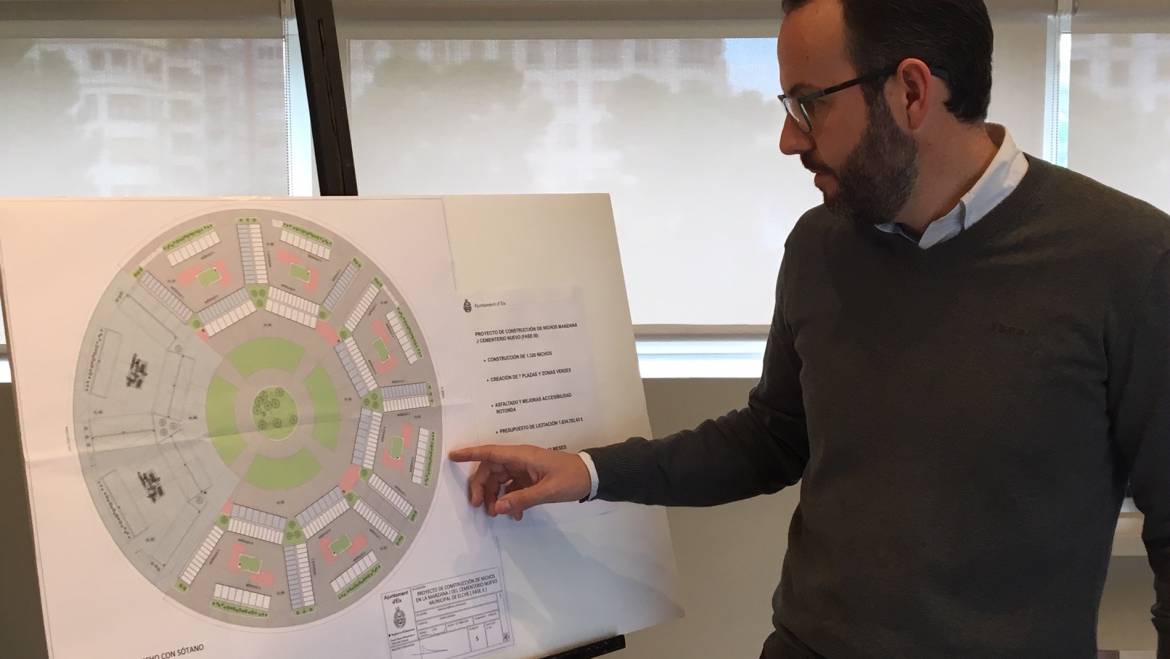 El Ayuntamiento invierte casi dos millones de euros en la ampliación del Cementerio Nuevo con la creación de 1.320 nuevos nichos