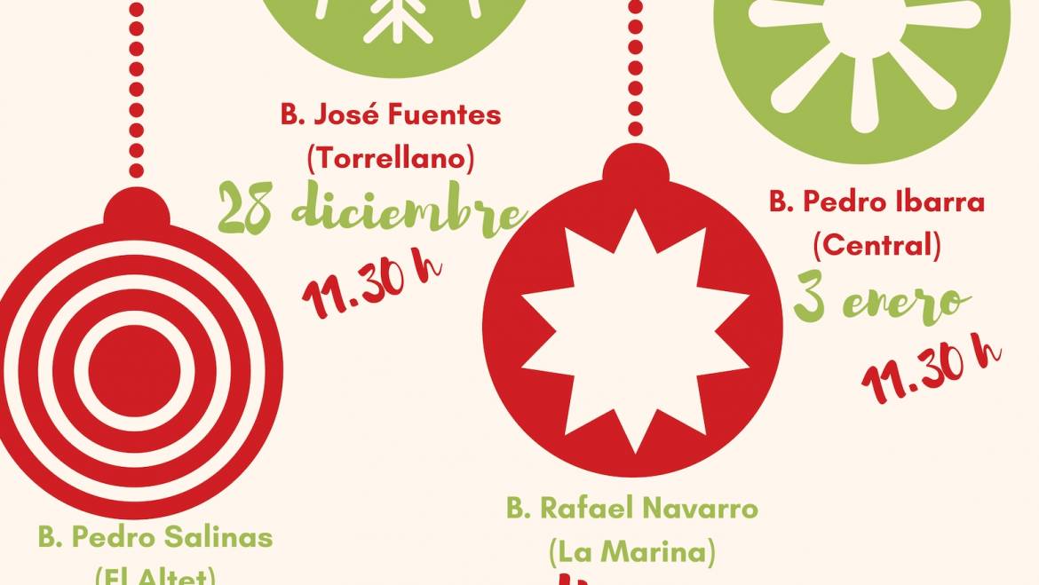 Talleres navideños en las Bibliotecas Infantiles