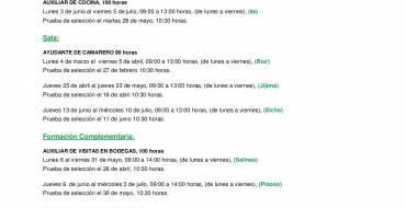 Cursos CDT-Interior en la Escuela de Hostelería