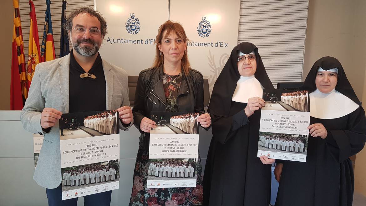 La Escolanía del Misteri ofrecerá un concierto benéfico a favor del asilo de San José