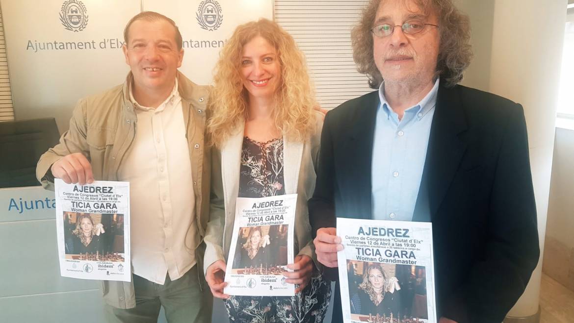 Ticia Gara, Gran Mestra d’Escacs, jugarà una partida simultània a Elx