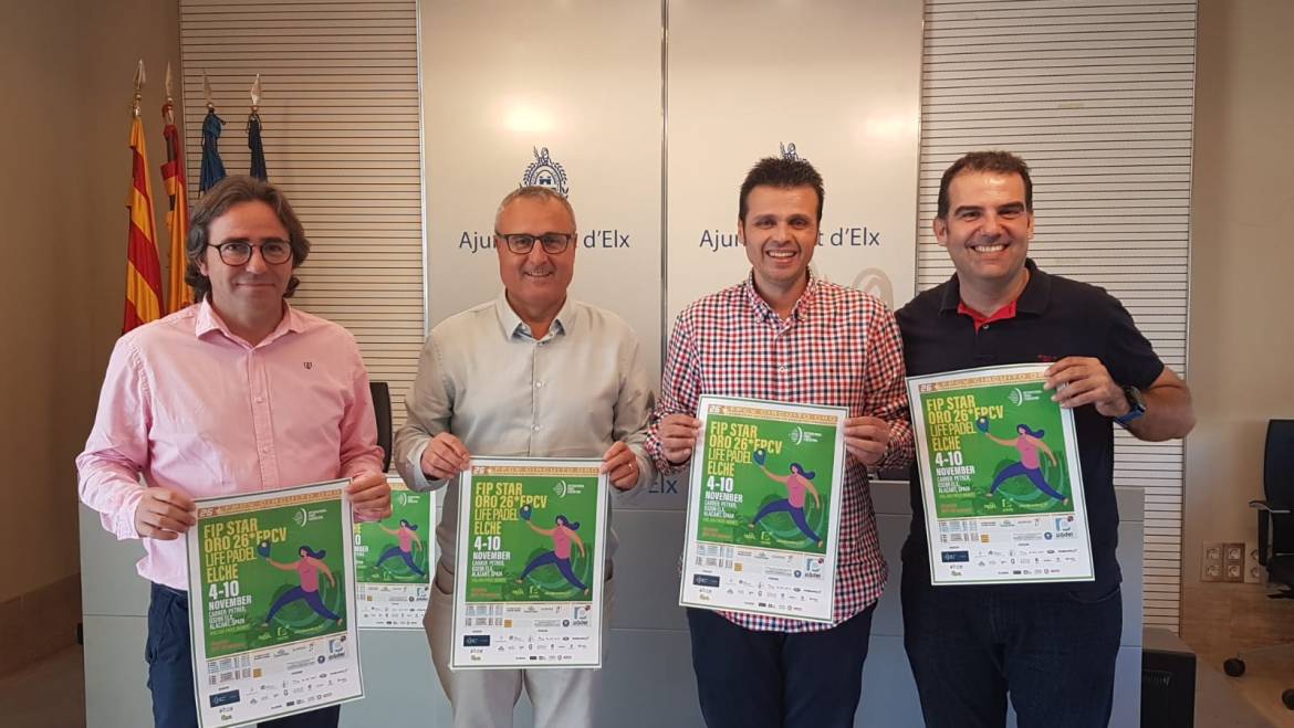 Elx es convertirà en la capital internacional del pàdel amb el torneig FIP Star Or 26*