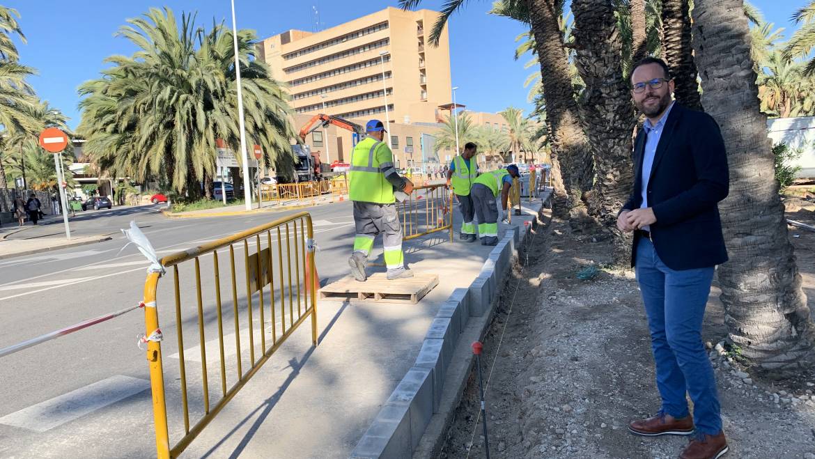 El Ayuntamiento inicia el Plan de renovación de aceras 2019-20 dotado de 300.000 euros actuando en el entorno del Hospital General