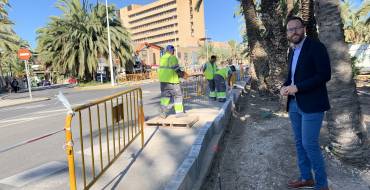 El Ayuntamiento inicia el Plan de renovación de aceras 2019-20 dotado de 300.000 euros actuando en el entorno del Hospital General