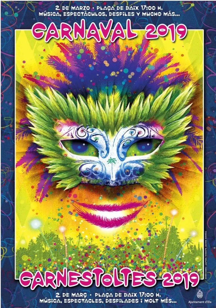 La concejalía de Fiestas convoca la quinta edición del cartel anunciador del carnaval de Elche