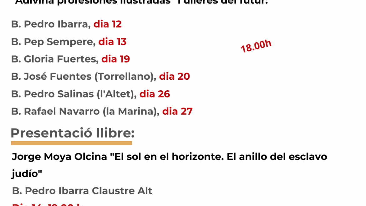 Actividades para el mes de febrero en las Bibliotecas Municipales