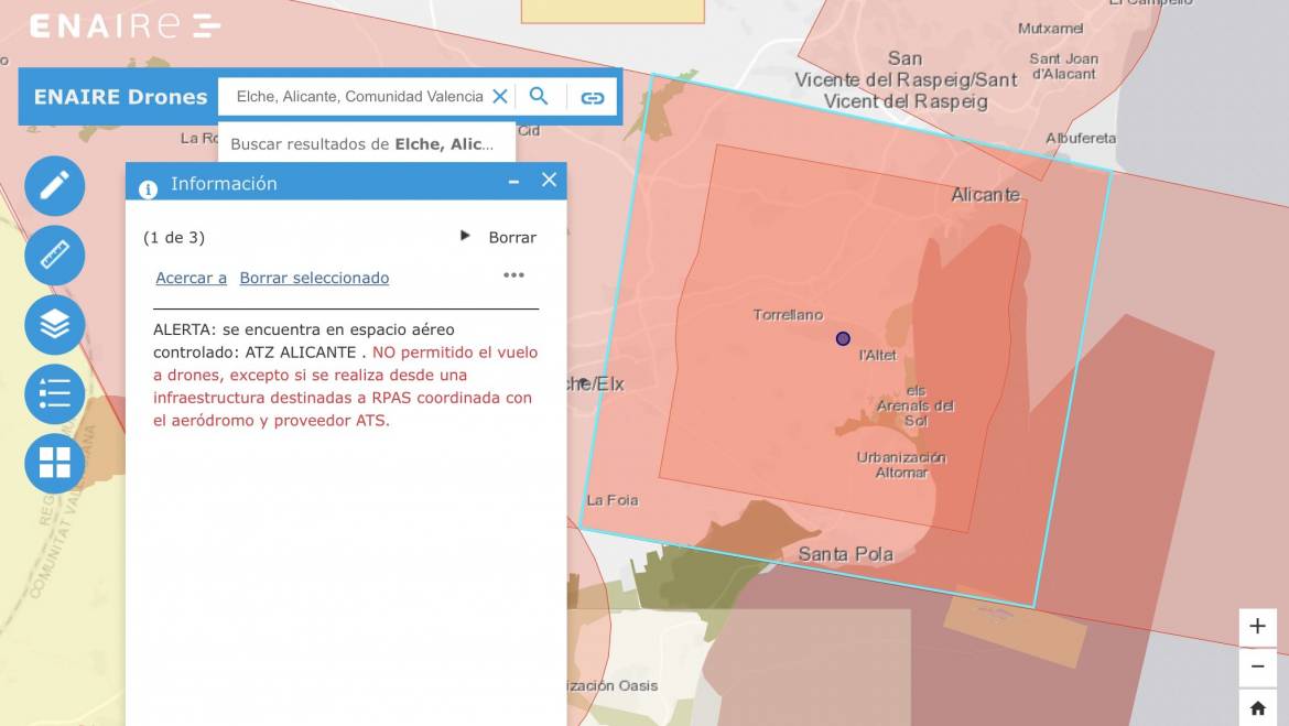 Denunciat per volar un dron durant una inauguració