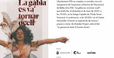 La capella de l’Orde Tercer Franciscà acull l’exposició col·lectiva de l’Associació de Belles arts d’Elx “La gàbia és va tornar ocell”