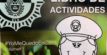 La Policía Local de Elche se une a la de Santa Pola y difunde un libro para ayudar a los niños a pasar el confinamiento en casa