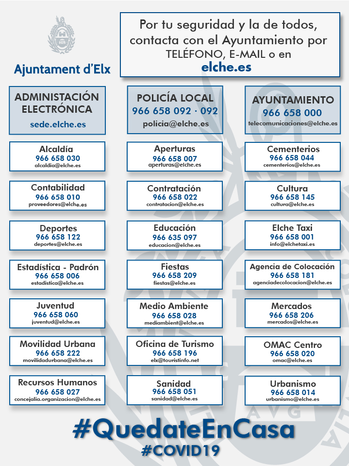 contactos ayuntamiento elche