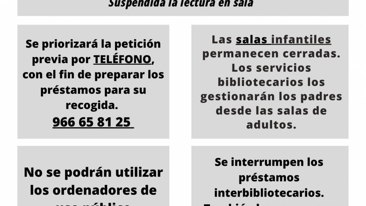 La Biblioteca Pedro Ibarra y el Bibliobús reanudan su actividad a partir del lunes 1 de junio