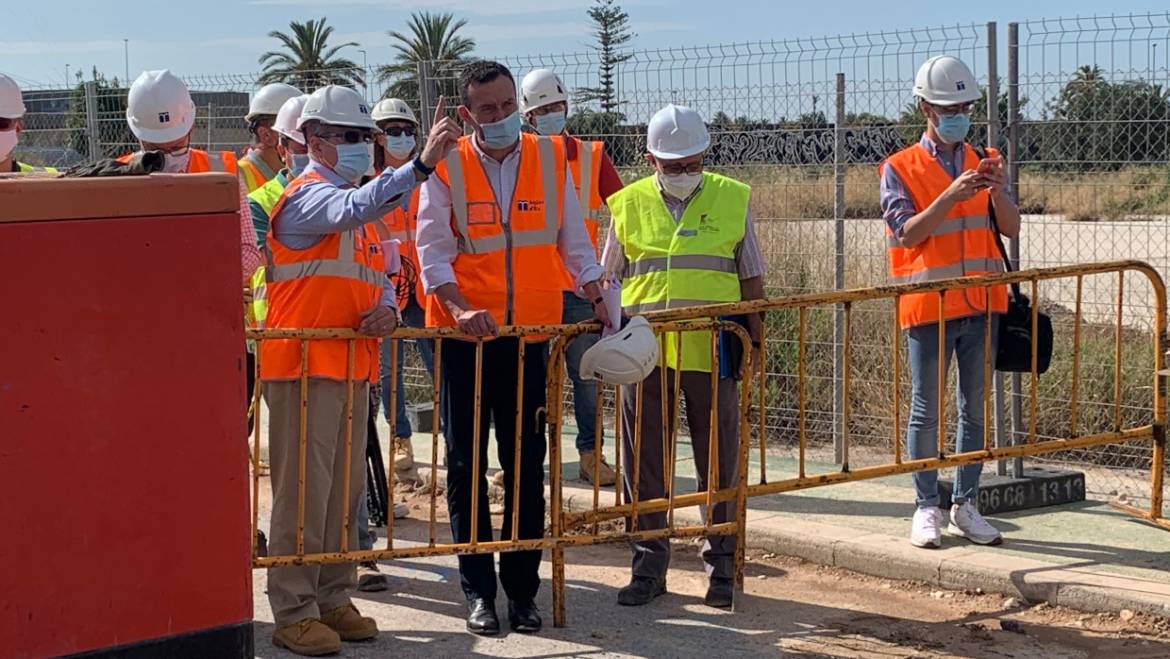 El alcalde anuncia que las obras del nuevo colector de la Ronda Sur estarán finalizadas a mediados de julio