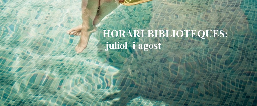 Horari d’estiu a les Biblioteques Municipals