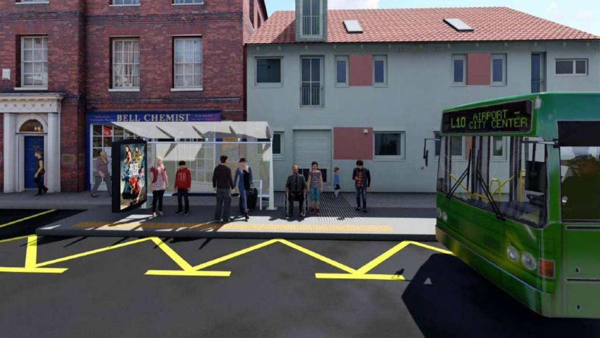 Movilidad invierte más de 238.000 euros en mejorar la accesibilidad de las paradas de autobús de las avenidas de la Libertad, del Ferrocarril y de la Universidad