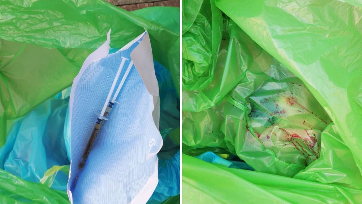 La Policia Local identifica un centre d’estètica com a responsable d’un abocament de deixalles clíniques al carrer